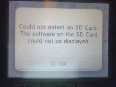 3ds cannot access sd card.